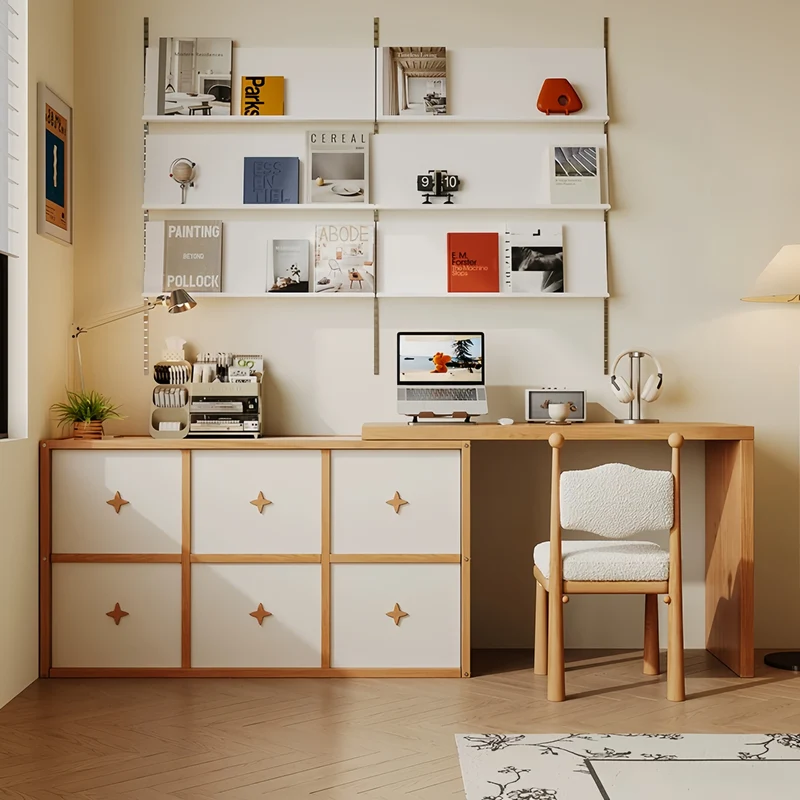 Lit escamotable avec bureau pivotant