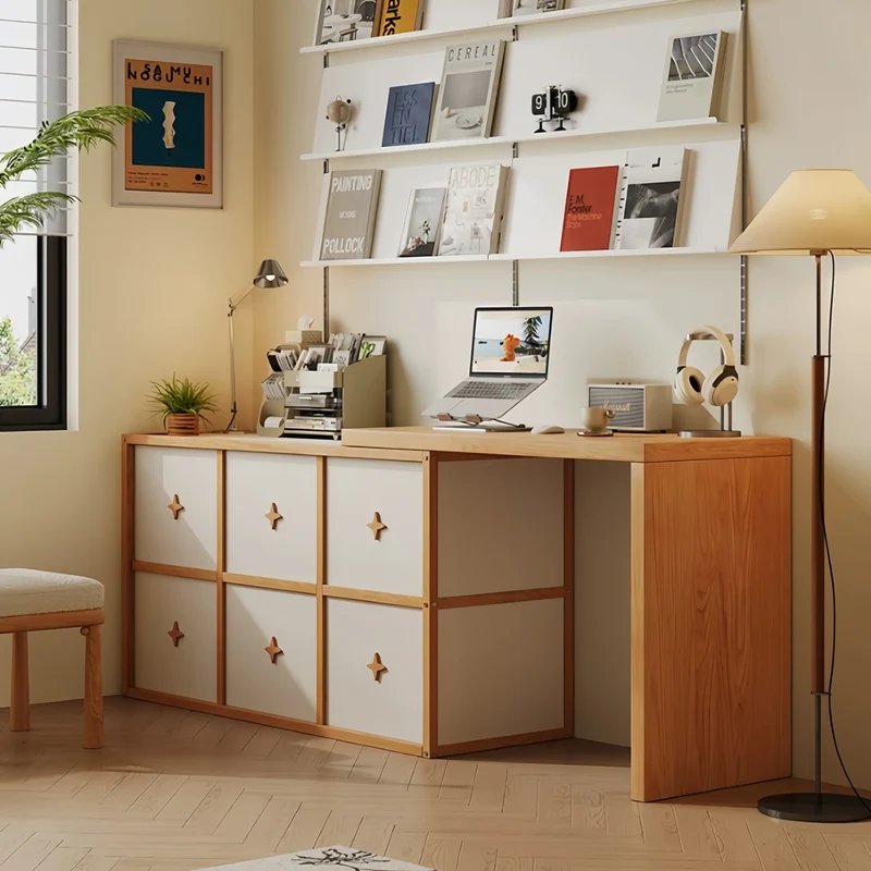 Lit escamotable avec bureau pivotant