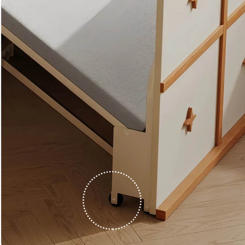 Lit escamotable avec bureau pivotant