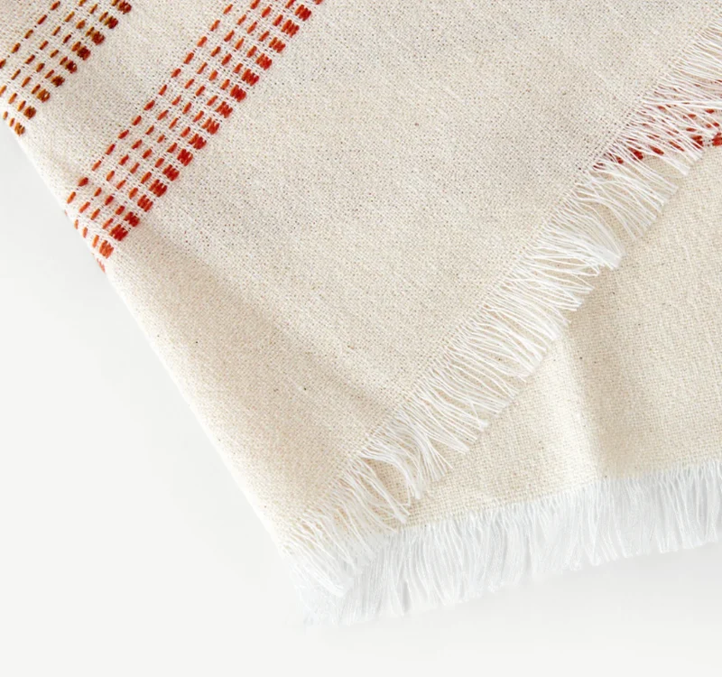 Elland Throw, Burnt Sienna
