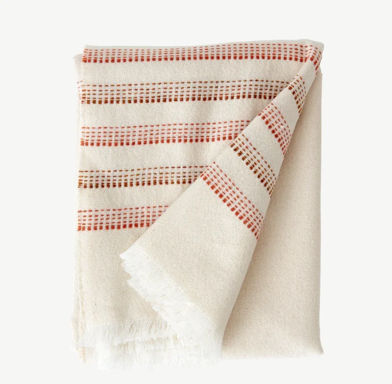 Elland Throw, Burnt Sienna