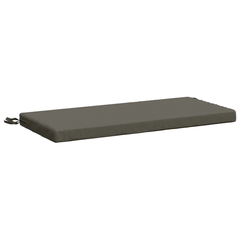 Bench Cushion SOEST 100% Polyester Grey 60 x 40 x 5 cm