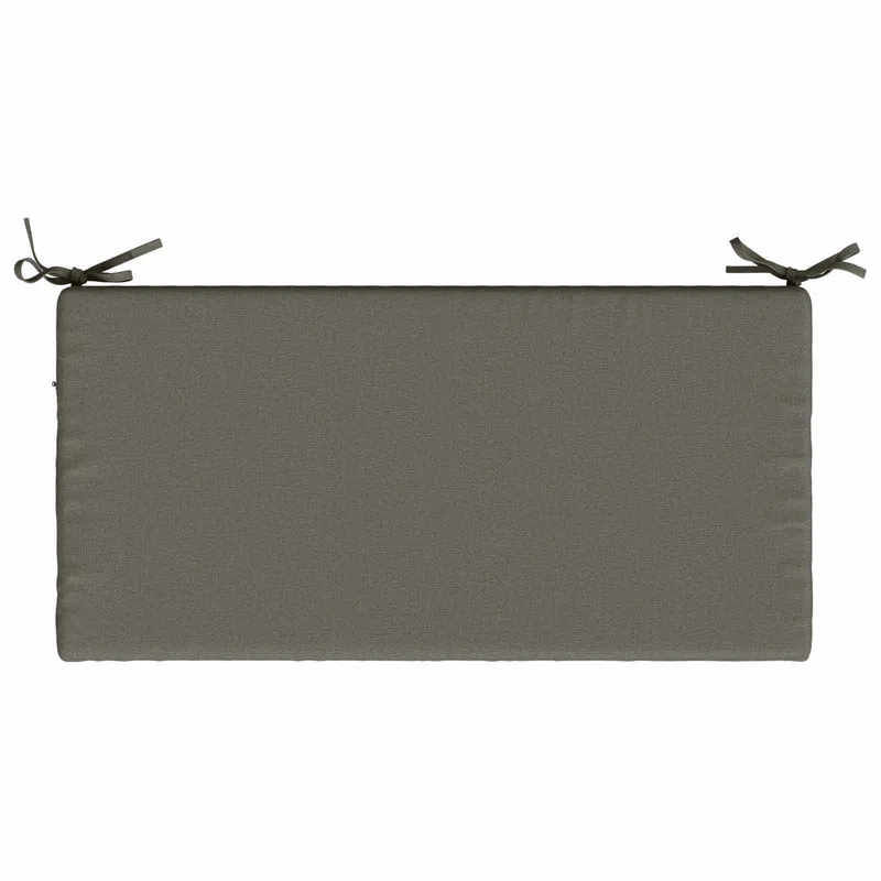 Bench Cushion SOEST 100% Polyester Grey 60 x 40 x 5 cm