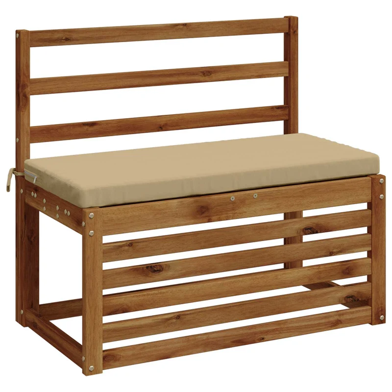 Bench Cushion SOEST 100% Polyester Beige 60 x 40 x 5 cm