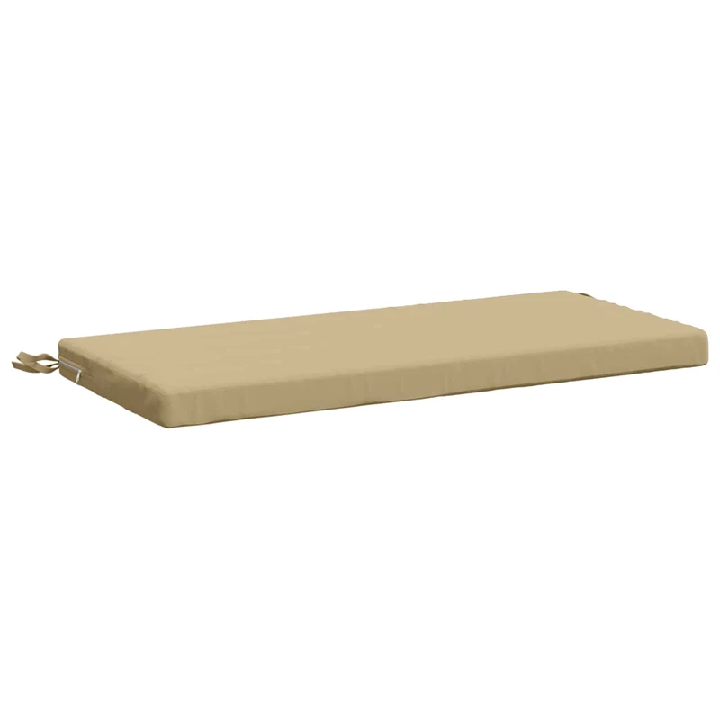 Bench Cushions SOEST 2 pcs 100% Polyester Beige 60 x 40 x 5 cm