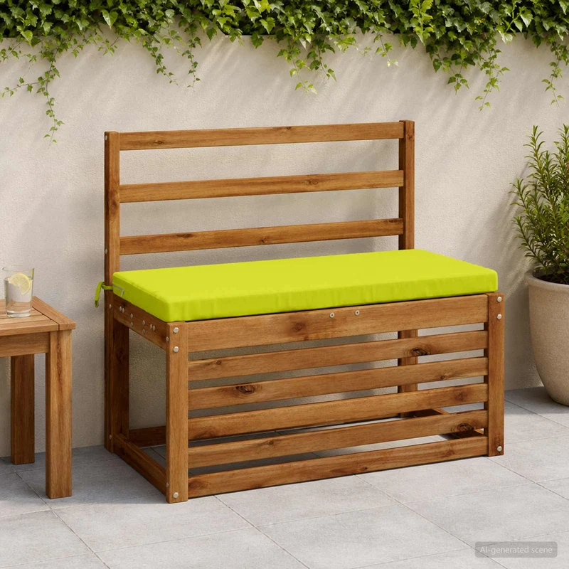 Bench Cushions SOEST 2 pcs 100% Polyester Bright Green