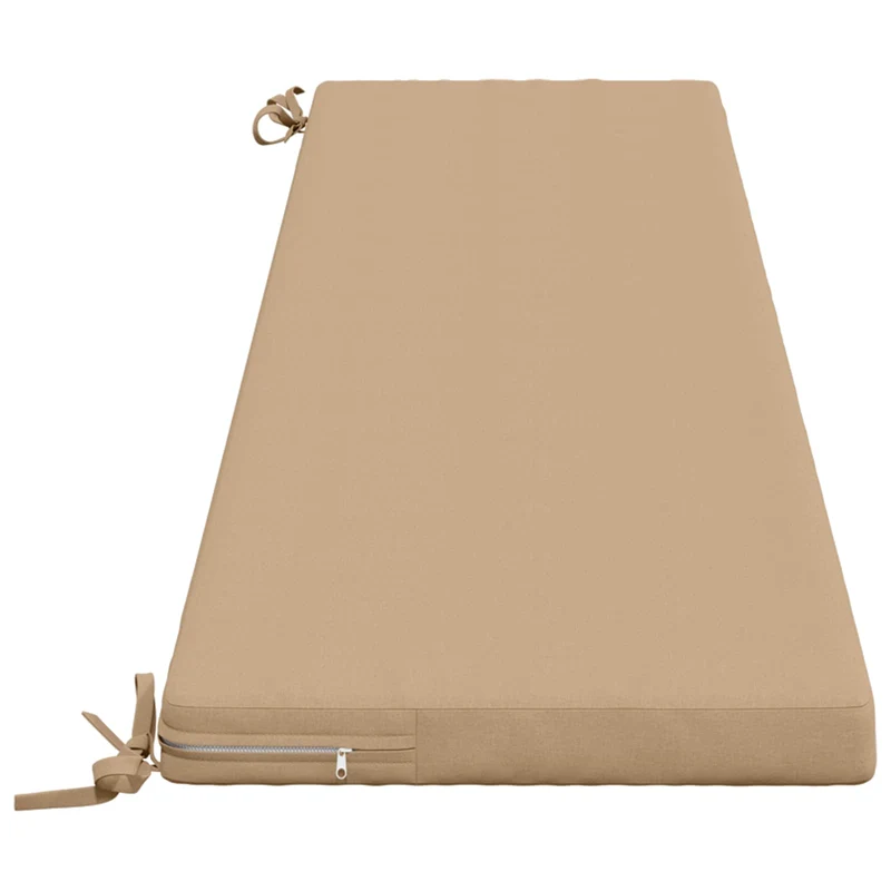 Bench Cushion SOEST 100% Polyester Sand 180 x 40 x 5 cm