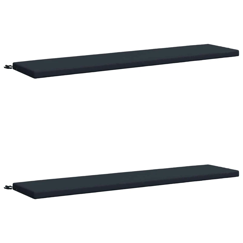 Bench Cushions SOEST 2 pcs 100% Polyester Dark Blue