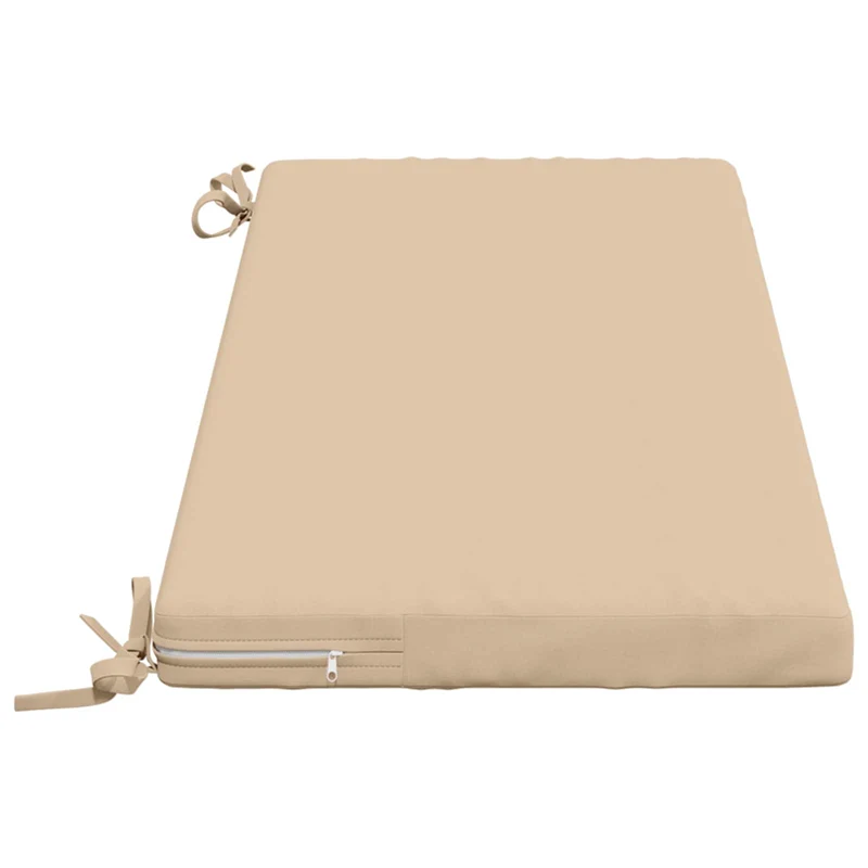 Bench Cushions SOEST 2 pcs 100% Polyester Cream 100 x 40 x 5 cm