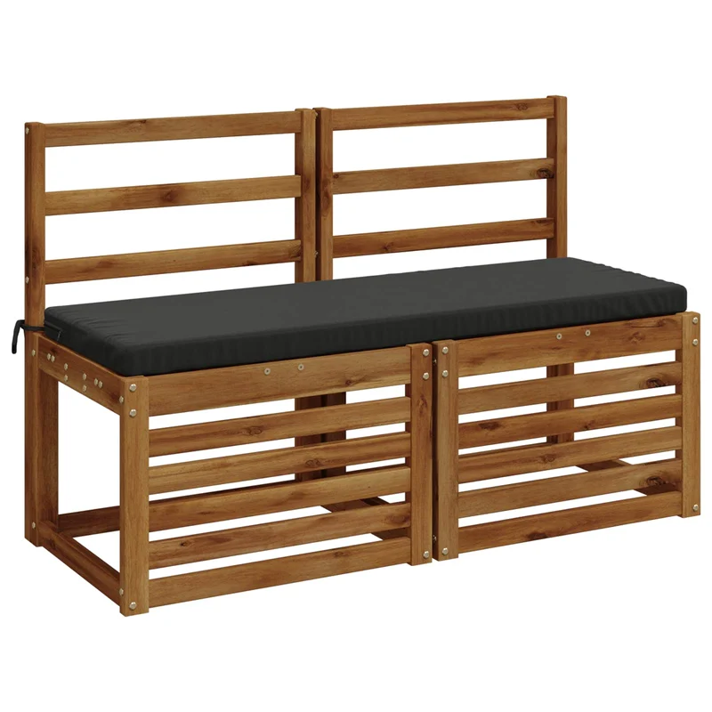 Bench Cushion SOEST 100% Polyester Anthracite 100 x 40 x 5 cm