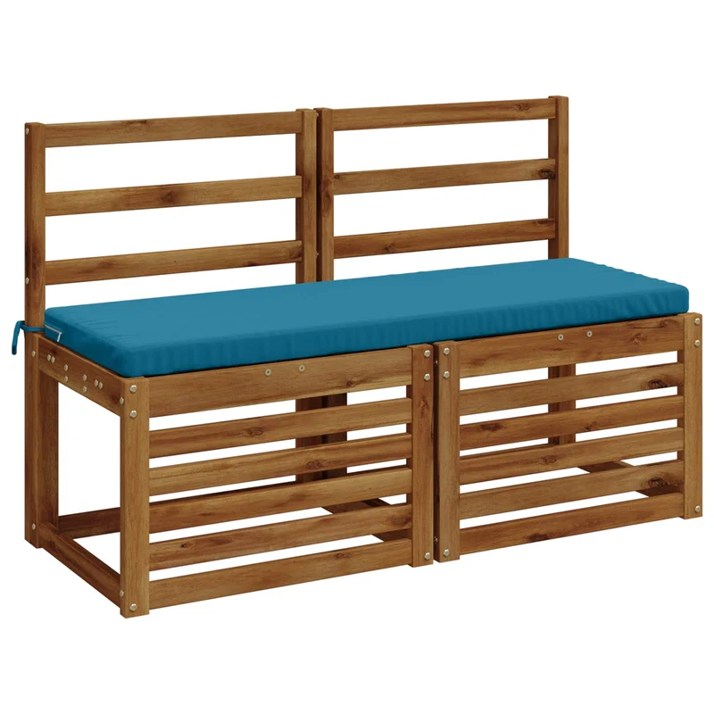 Bench Cushions SOEST 2 pcs 100% Polyester Light Blue