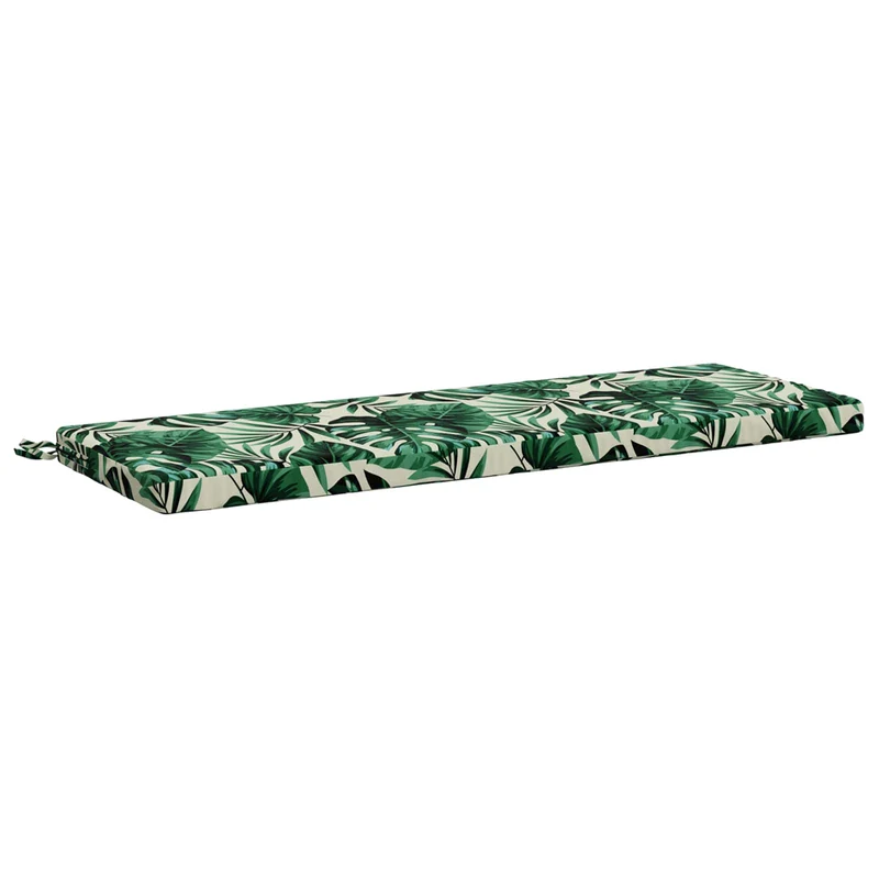 Bench Cushions SOEST 2 pcs 100% Polyester Leaf Pattern