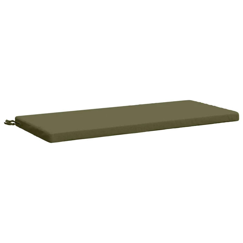 Bench Cushion SOEST 100% Polyester Olive Green 110 x 50 x 5 cm
