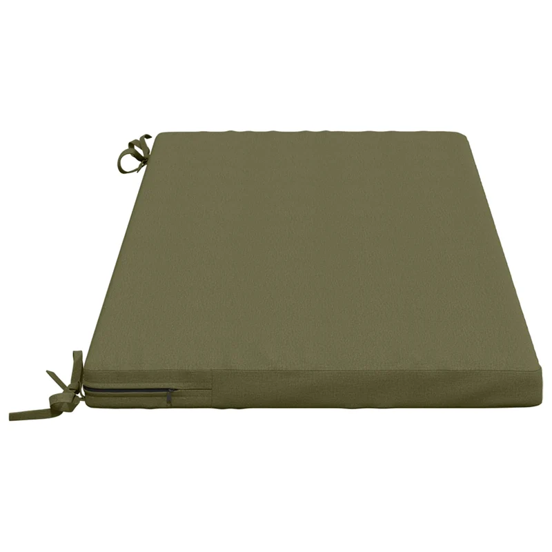 Bench Cushions SOEST 2 pcs 100% Polyester Olive Green