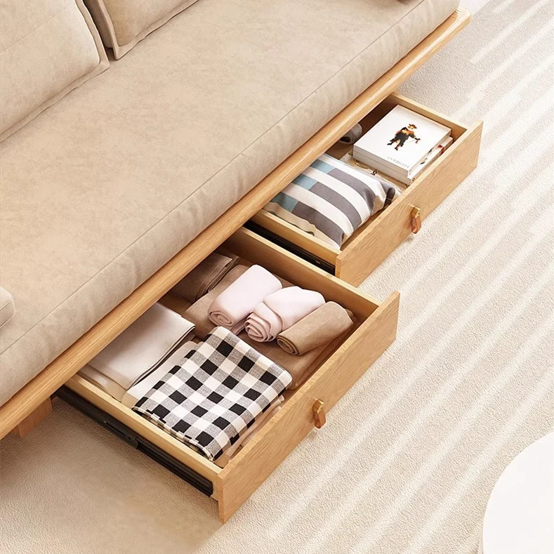 Canapé-lit gigogne Tatami avec tiroirs de rangement en dessous