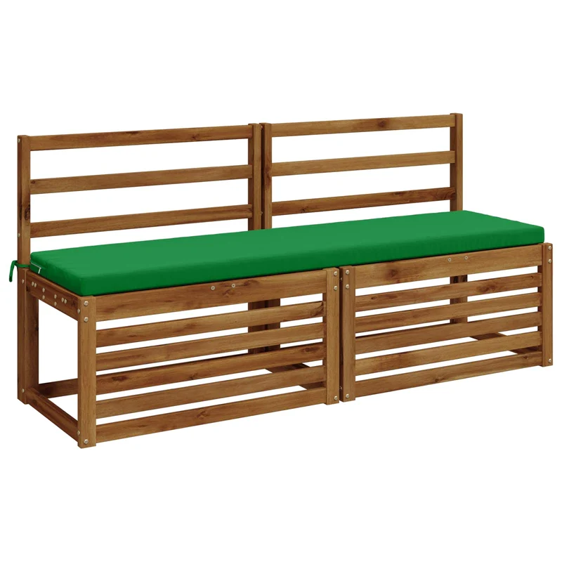 Bench Cushion SOEST 100% Polyester Green 160 x 40 x 5 cm
