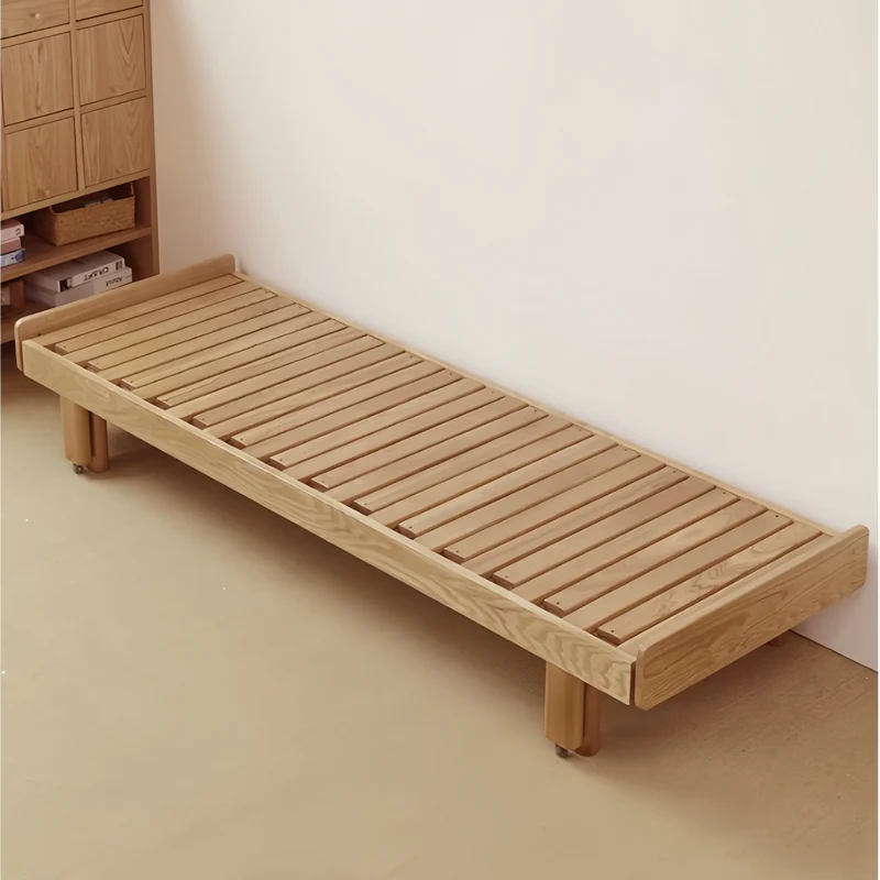 Canapé-lit tatami à cadre en bois massif Japandi
