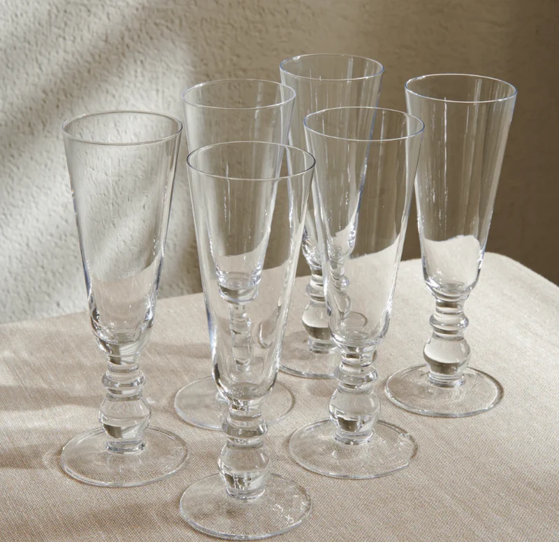 Greenwich Champagne Flutes - Set of 6