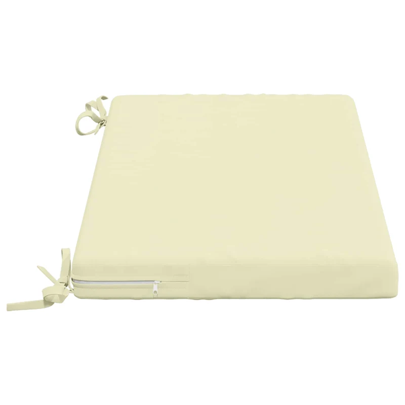Bench Cushions SOEST 2 pcs 100% Polyester Cream 60 x 40 x 5 cm
