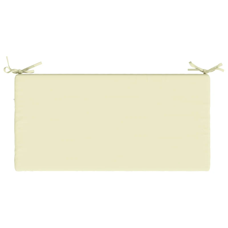 Bench Cushions SOEST 2 pcs 100% Polyester Cream 60 x 40 x 5 cm
