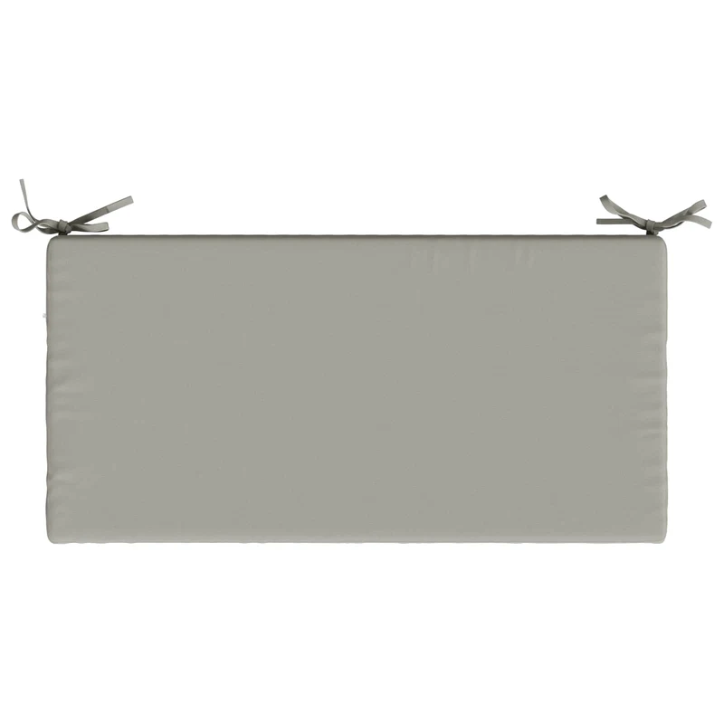 Bench Cushions SOEST 2 pcs 100% Polyester Grey 60 x 40 x 5 cm