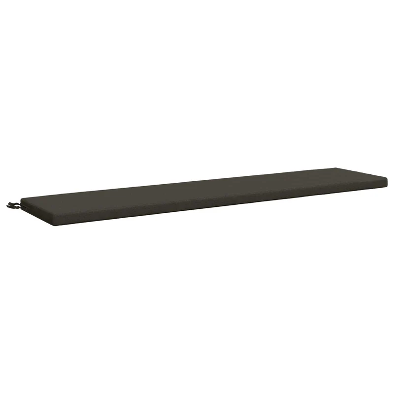Bench Cushion SOEST 100% Polyester Anthracite 180 x 40 x 5 cm