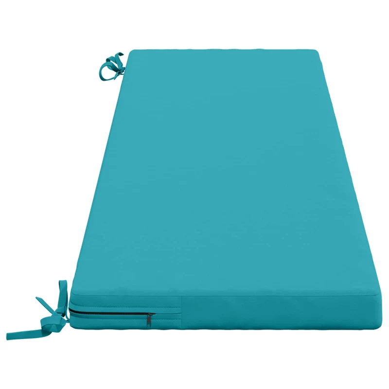 Bench Cushions SOEST 2 pcs 100% Polyester Turquoise