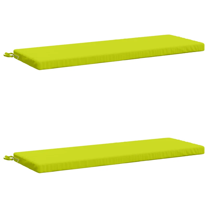 Bench Cushions SOEST 2 pcs 100% Polyester Bright Green