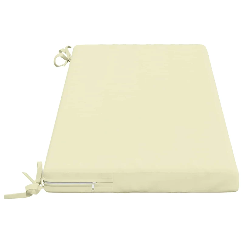 Bench Cushion SOEST 100% Polyester Cream 100 x 40 x 5 cm