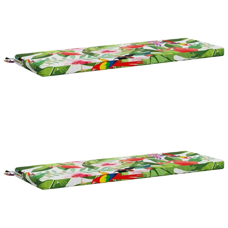 Bench Cushions SOEST 2 pcs 100% Polyester Multicolour