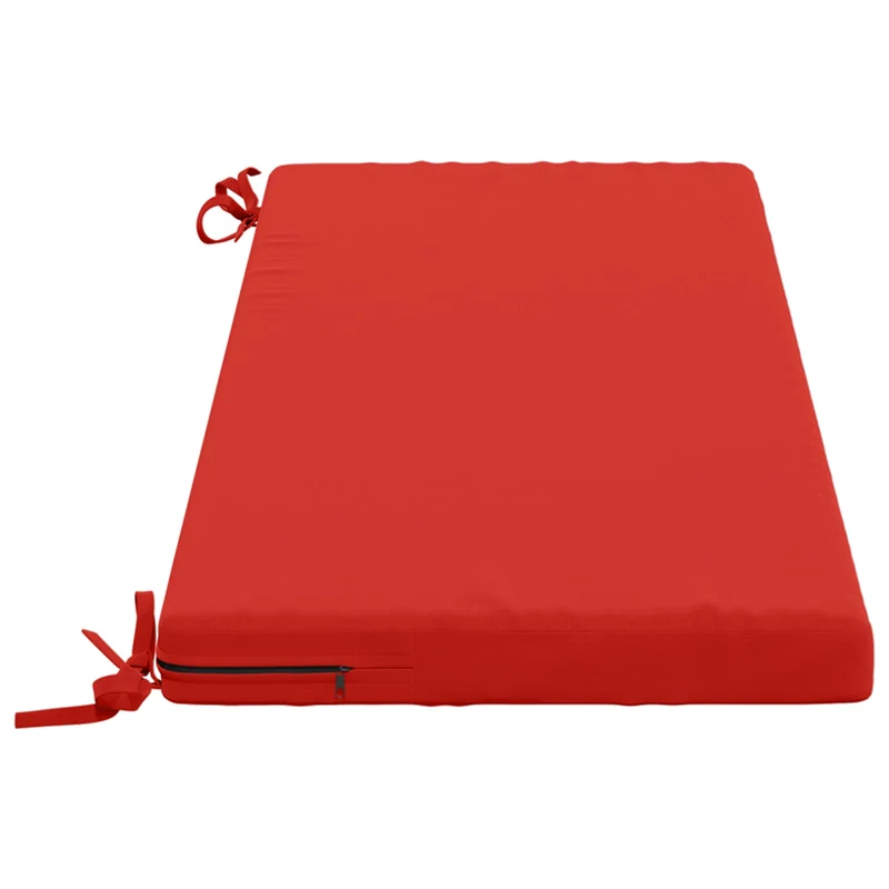 Bench Cushions SOEST 2 pcs 100% Polyester Red 110 x 40 x 5 cm