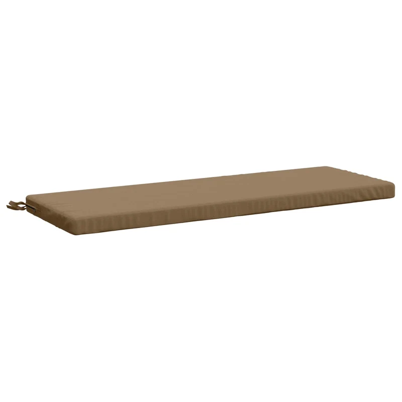 Bench Cushions SOEST 2 pcs 100% Polyester Taupe 110 x 40 x 5 cm