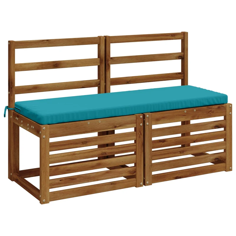 Bench Cushion SOEST 100% Polyester Turquoise 110 x 40 x 5 cm