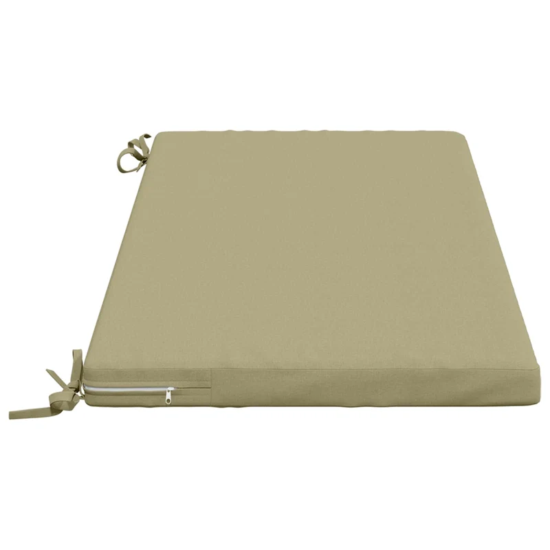 Bench Cushion SOEST 100% Polyester Light Green 110 x 50 x 5 cm