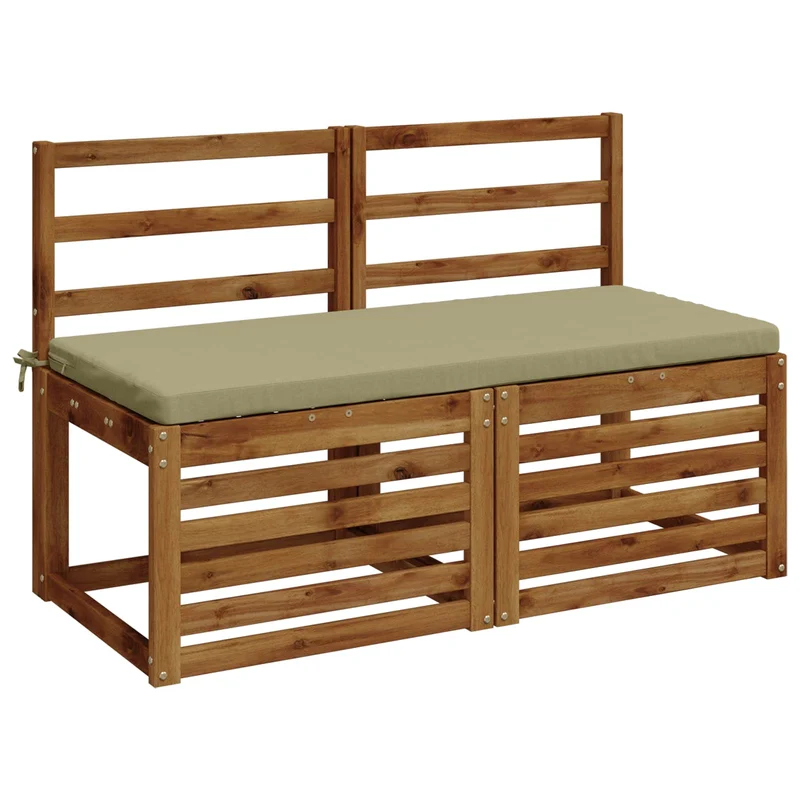 Bench Cushions SOEST 2 pcs 100% Polyester Light Green