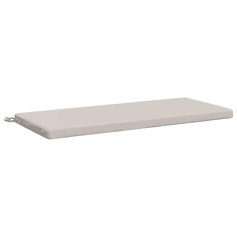 Bench Cushion SOEST 100% Polyester White 110 x 50 x 5 cm