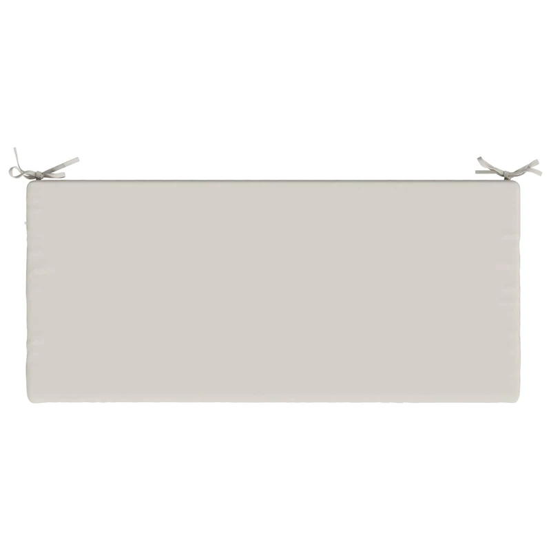 Bench Cushion SOEST 100% Polyester White 110 x 50 x 5 cm