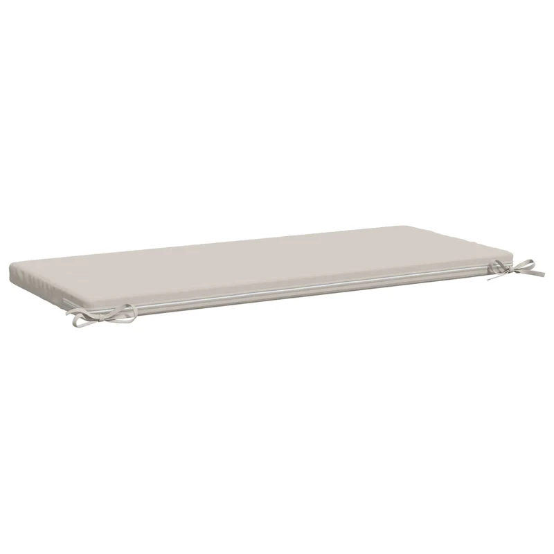 Bench Cushions SOEST 2 pcs 100% Polyester White 110 x 50 x 5 cm
