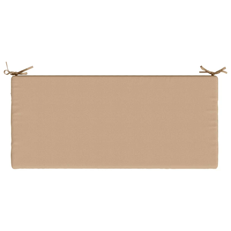 Bench Cushions SOEST 2 pcs 100% Polyester Sand 110 x 50 x 5 cm