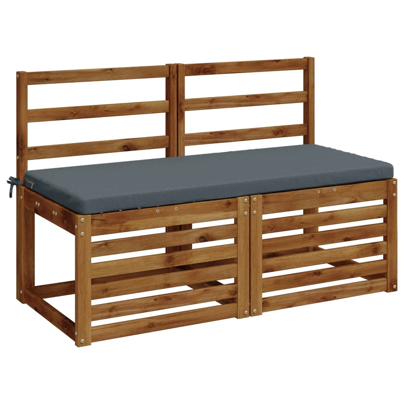 Bench Cushion SOEST 100% Polyester Blue 110 x 50 x 5 cm