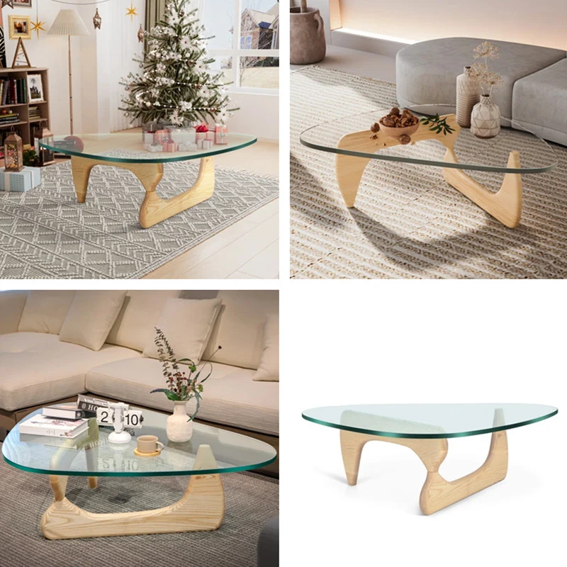 Table Basse Minimaliste En Verre Trempé