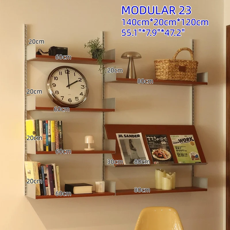 Étagères murales modulaires en alliage d'aluminium