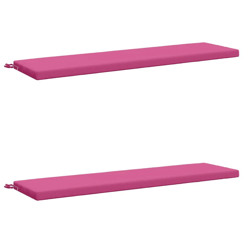 Bench Cushions SOEST 2 pcs 100% Polyester Pink 160 x 40 x 5 cm