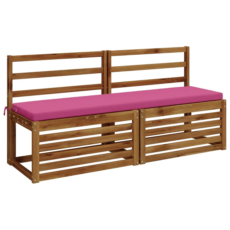 Bench Cushions SOEST 2 pcs 100% Polyester Pink 160 x 40 x 5 cm