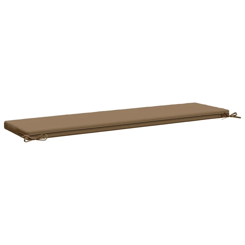 Bench Cushions SOEST 2 pcs 100% Polyester Taupe 160 x 40 x 5 cm