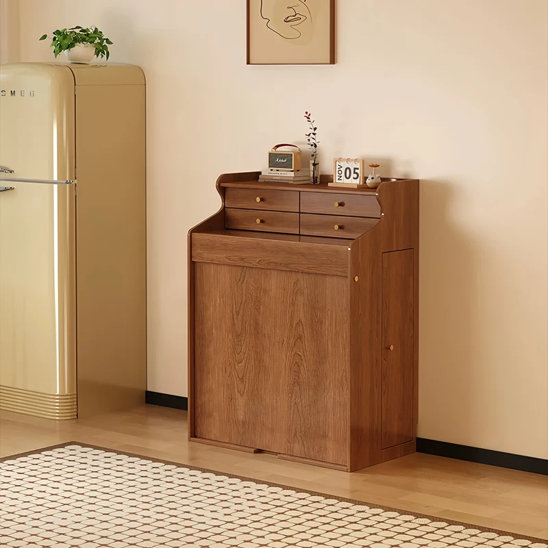 Ensemble table et chaises pliantes gain de place avec 4 chaises et tiroirs de rangement