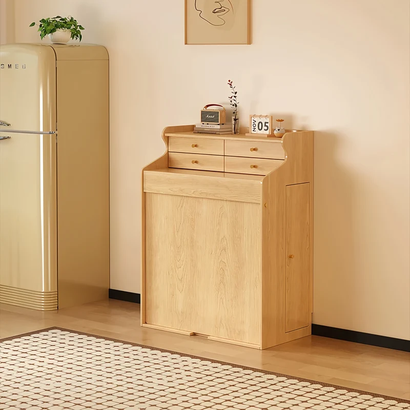Ensemble table et chaises pliantes gain de place avec 4 chaises et tiroirs de rangement