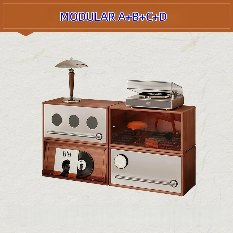 Console multimédia modulaire Japandi