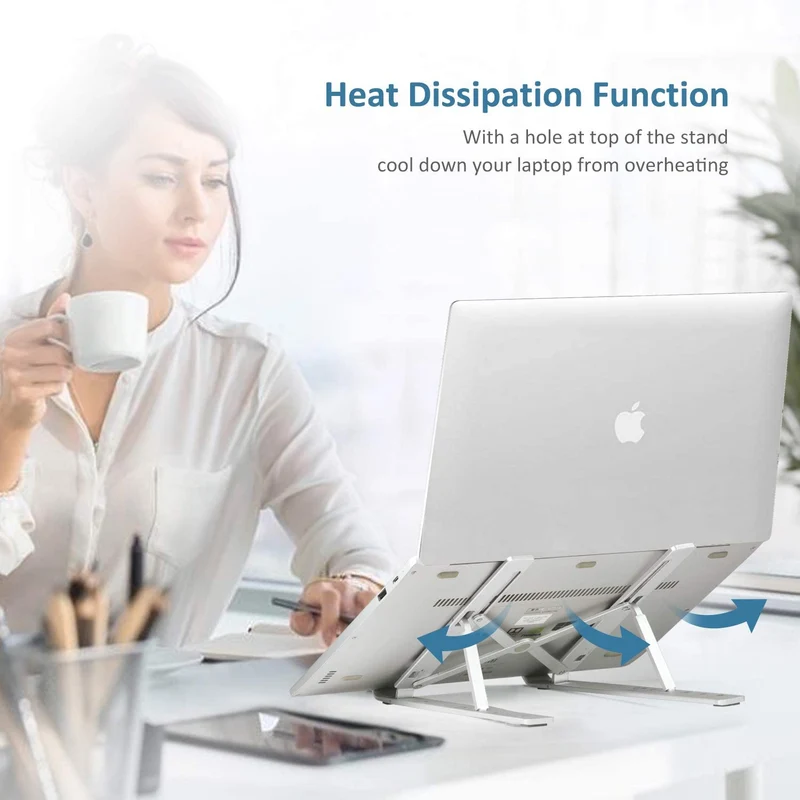 Support d'ordinateur portable en aluminium réglable