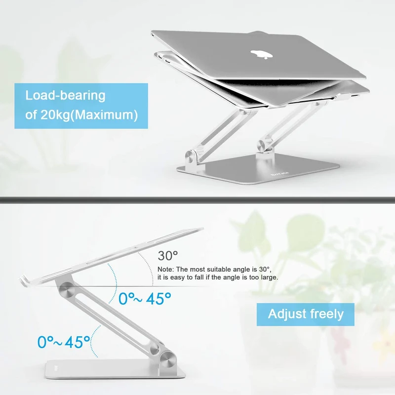Riser réglable pour ordinateur portable multi-angle